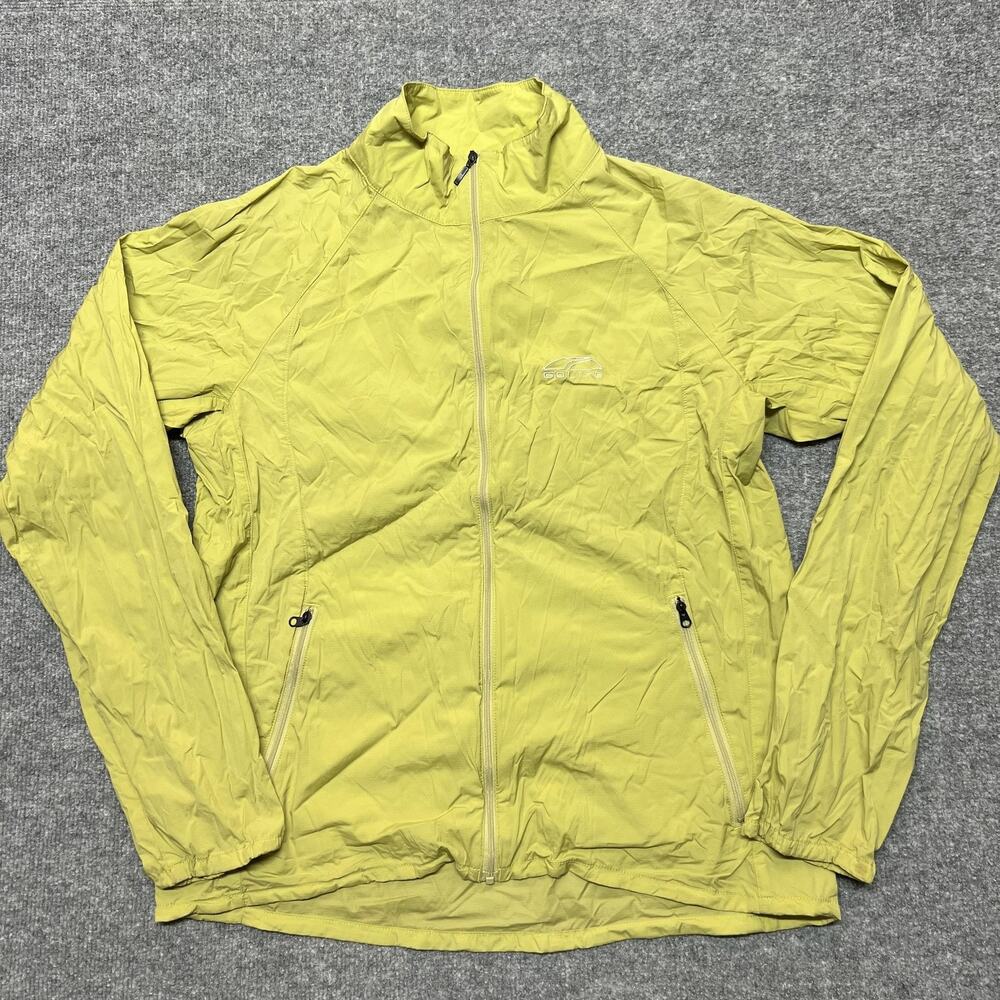 GoLite Jacket Womens Large Yellow Lightweight Windbreaker Full Zip
